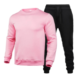 <b>Men</b> Women Tracksuit Custom Logo <b>Pullovers</b> Set Long Sleeve Round Neck & Jogger Pants Wholesale - Product Image 5