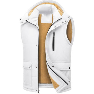 Gilet matelassé tissé pour femme, personnalisé, 2025/2026, uni, teint, respirant, séchage rapide, chaud, col roulé, hiver, pour usage décontracté en extérieur - Product Image 1