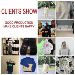 Sweats à capuche doux 280GSM Sweatshirts unisexes en coton Vêtements légers et confortables Prix d'usine Vente en gros - Product Image 5