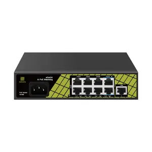 Wholesale Price GENATA 8+1 250m Adaptation PoE Switch GNT P9109EA For Gigabit Network