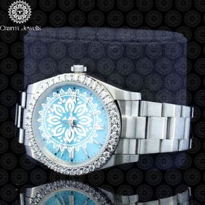 Reloj Mecánico de Acero Inoxidable Charm, Esfera de 40 mm, Correa de 20 mm, Cierre Oculto con Botón, Moda Masculina, Estilo Casual de Negocios, Formal, 10 Bar - Product Image 3
