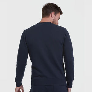 Suéter de Viscosa con Cuello Redondo para Hombre, Estilo Informal, Color Azul Marino, Corte Regular, Suéter de Punto Básico para Hombre, Jersey con Cuello Redondo - Product Image 4