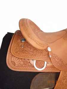 Sillín de caballo de cuero occidental Premium de alta demanda, duradero, cómodo y perfecto para montar de rendimiento - Product Image 3
