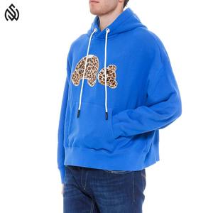 Derniers pulls à capuche personnalisés pour hommes avec broderie en chenille sweats à capuche avec broderie en chenille 100% coton pour hommes - Product Image 5