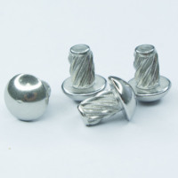 Vis à tête ronde en acier inoxydable massif M3x10mm, vis à tête ronde DIN 7504 pour plaques signalétiques de voiture