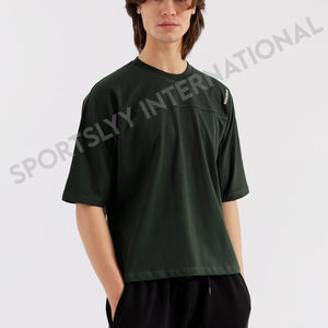 เสื้อยืดผู้ชายคุณภาพสูง สวมใส่สบาย ลายพิมพ์ไม่ซ้ำใคร สไตล์ลำลอง ผ้าเจอร์ซีย์ ลายเรียบ 100% ผ้าฝ้าย เสื้อเจอร์ซีย์เปล่าสำหรับสกรีนลายเอง - Product Image 3