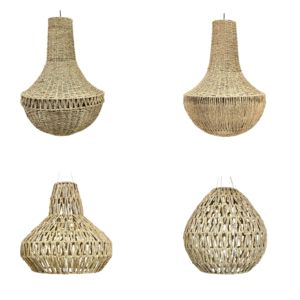 Vietrustic โคมไฟติดเพดานโคมไฟหญ้าทะเลโคมไฟโป๊ะในห้องนั่งเล่น - Product Image 1