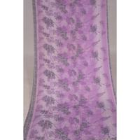 Saree en soie d'art indien vintage 5 Yard Boho imprimé fleur tissu de couture utilisé vêtements soie viscose Saree