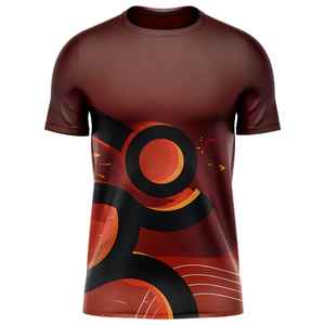 Hombres Casual Outdoor Fitness Running Camisetas Verano Moda Transpirable Ruffle 3D Digital Impreso 100% Sudaderas con capucha Sudaderas - Product Image 5