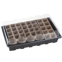 Serre miniature TG77613 pour semis avec pots en tourbe préformés pour un soin pratique des semis