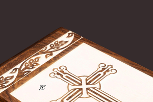 Handcrafted Rosewood Cremation Urn Wooden Cross Memorial, Adult <b>Ashes</b> Memorial <b>Keepsake</b> Decorative Cremation Urn for <b>Ashes</b> - Product Image 3