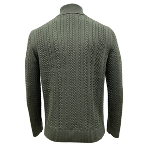 Pull d'hiver pour homme FW23 en laine mérinos extrafine de haute qualité, respirant, à séchage rapide, anti-rides, anti-boulochage, manches longues, fermeture éclair - Product Image 2