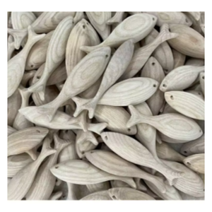 Figurine décorative de poisson en bois fabriquée à la main Article de cadeau artisanal en bois écologique pour la décoration intérieure au meilleur prix - Product Image 4