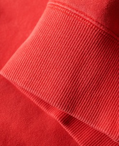 Sweat-shirt anti-rétrécissement en coton à col rond, effet vintage délavé avec logo imprimé vieilli, vêtement uni teint pour la saison hivernale - Product Image 5