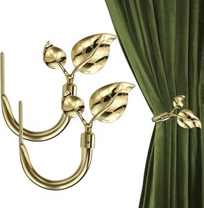 Leaves <b>Curtain</b> Tie Back Hold Back Wall Window <b>Curtain</b> <b>Holder</b> for Home Accessories Living Room Bedroom Hotel Hardware 2025 - Product Image 1