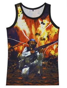 Débardeur de gymnastique d'été pour hommes Chemise d'entraînement sans manches Vêtements de musculation Vêtements de sport pour hommes Gilets musculaires pour hommes Débardeurs pour hommes - Product Image 2