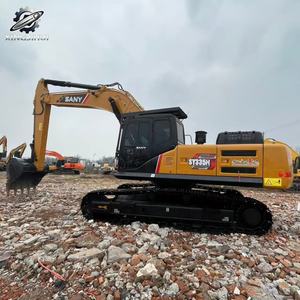 Excavatrice Sany SY335H d'occasion, 34 tonnes, godet de 1,85 m³, marque chinoise originale, grande excavatrice de construction sur chenilles, faible nombre d'heures, certifiée CE - Product Image 5