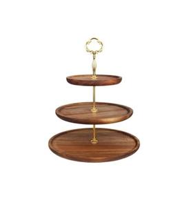 Custom 2 Tier <b>Cupcake</b> Tower <b>Stand</b> Wood Cake <b>Stand</b> With Tiered Tray Decor Flower Shape Display <b>Stand</b> - Product Image 5