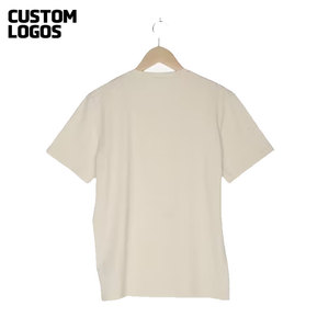 Camiseta transpirable de manga corta con estampado de logotipo para hombre, camiseta ligera de algodón 100% con cuello redondo para hombre - Product Image 5