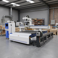Máquina CNC de Anidamiento 3D 2130 con ATC, Router CNC para Trabajar la Madera, Descarga Automática para Fabricación de Muebles