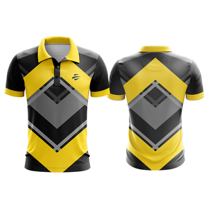 Polos unisexes à sublimation polyester OEM avec impression de logo personnalisé pour uniformes d'affaires d'équipes sportives commandes à livraison rapide - Product Image 4