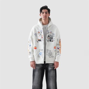 High Quality 300/320g Polyester/Cotton Men's Zipper Hoodies Custom Logo Label Winter Heavyweight <b>Plus</b> <b>Size</b> Unisex Fleece - Product Image 1