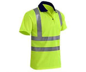 Séchage rapide haute visibilité résistant au feu chemise vêtements de travail réfléchissants sécurité haute visibilité vêtements de travail personnalisés polo réfléchissant - Product Image 3
