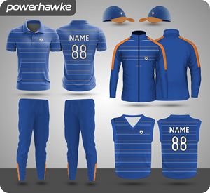 Uniforme de cricket fabriqué en Inde pour garçons adultes avec nom d'équipe personnalisé numéro de marque meilleur logo personnalisé - Product Image 1