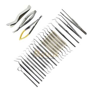 Juego completo de instrumentos de cirugía periodontal al por mayor, tijeras de curetas dentales de acero inoxidable esterilizables en autoclave - Product Image 6