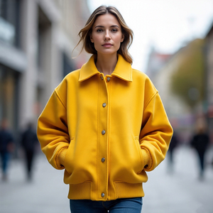Chaqueta de bombardero de gran tamaño de Hip Hop para mujer, ropa de calle de béisbol, abrigo, ropa informal, prendas de vestir de retazos de alta calidad, chaquetas universitarias - Product Image 1