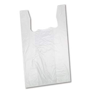 Precio de fábrica, bolsa de camiseta de color personalizado con asa de chaleco, supermercado, compras, sin impresión - Product Image 4