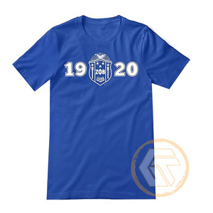 เสื้อยืดผู้หญิง Zeta Phi Beta แบบขายส่ง GREEK TREASURES  เสื้อผ้าชมรม  สวมใส่สบาย คุณภาพสูง ระบายอากาศได้ดี ผ้าฝ้าย 100% - Product Image 3