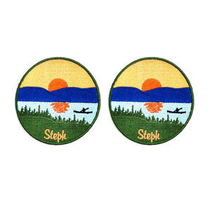 Meilleure vente de patchs brodés thermocollants personnalisés par transfert de chaleur en vrac patchs de broderie à coudre écologiques pour vêtements - Product Image 6