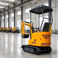 Mini-excavatrice certifiée CE de 1 tonne, 2 tonnes, 3,5 tonnes avec capot, moteur Kubota, norme EPA EURO5, machine de terrassement sur chenilles