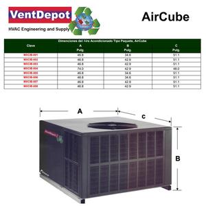 แพ็คเกจสำหรับที่อยู่อาศัยสำหรับธนาคาร, MXCIB-004, 60000 BTUs, 5.0 ถึง - Product Image 2