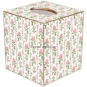 Moderne nouveauté décoration de table boîte de rangement de mouchoirs forme rectangulaire en bois maison et hôtels table à manger distributeur de mouchoirs - Product Image 2