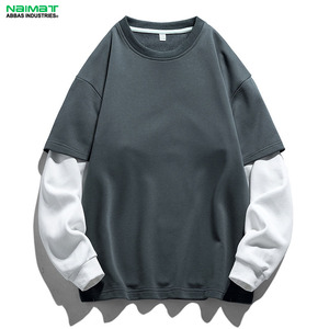 Vente en gros T-shirt à manches courtes double épaisseur surdimensionné personnalisé de 410g pour hommes de haute qualité 100% coton tricoté écologique respirant - Product Image 1