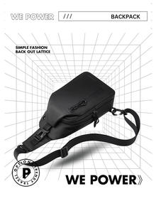 Sac à bandoulière pour homme, imperméable, sac à dos de poitrine, sac à dos léger, décontracté, pour les voyages, avec port USB - Product Image 2