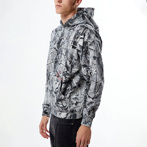 DTG Printing 400 + GSM Oversized Boxy Heavyweight 100% Cotton Fleece Hoodie Custom Real Tree Camuflaje Print Hoodies - Product Image 4