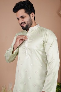 Collection de vêtements éthiques de présentation les plus vendus Pyjama kurta pour hommes pour les festivals ou les cérémonies disponible à bon prix - Product Image 4