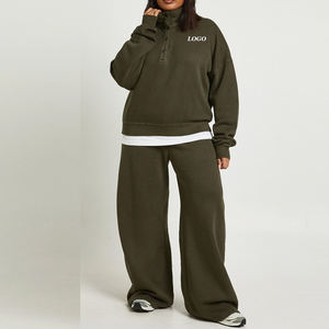 Conjunto de Sudadera y Pantalones Deportivos, Precio Económico/Precio de Fábrica 2026, Conjunto Deportivo de Alta Calidad para Mujer, Diseño Oversize, Ropa Urbana - Product Image 1