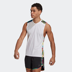 Camiseta Deportiva de Tirantes para Hombre, Talla Grande, Transpirable, 100% Algodón, con Logotipo Personalizado OEM, Camiseta Deportiva sin Mangas con Estampado por Sublimación - Product Image 2