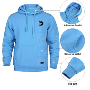 Chándal para Hombre Hecho a Medida, Modelo 2026, Superventas, 100% Algodón, Tallas Grandes, con Capucha, Estilo Casual, Color Sólido, para Venta en Línea - Product Image 2