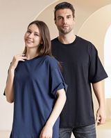 T-shirts pour hommes à manches longues, col rond, style streetwear, coupe ample, sportifs, 100% coton de haute qualité, 280g, respirants et à séchage rapide