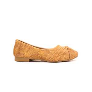 Zapatos de tacón informales mostaza para mujer con tacón cuadrado de 3cm y tacón alto de 5cm Punta estrecha de cuero de vaca KD0698 - Product Image 3