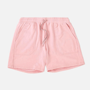 Custom Logo Summer Sports <b>Shorts</b> Men Drawstring Plain Dyed Cotton Fleece Casual Nonwoven Quick Dry Eco-Friendly Breathable - Product Image 2