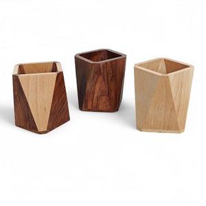 <b>Desk</b> <b>Walnut</b> Pen Holder Pen Wooden Stationery Organizer Wooden Pen Holder and Pencil Rack from f s international - Product Image 1