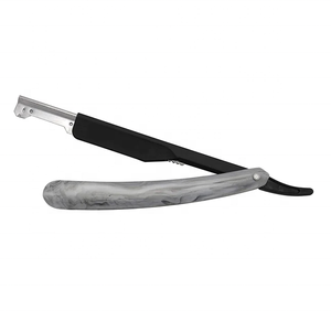 Maquinillas de afeitar de peluquero con mango de plástico de alta calidad, hechas rectas con maquinillas de afeitar de acero inoxidable para eliminar el vello - Product Image 3