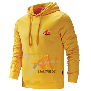 เสื้อมีฮู้ดสวมหัวผ้าฝ้ายแขนยาวแฟชั่นสำหรับผู้ชายเสื้อผ้าขนแกะแบบกำหนดเองพิมพ์โลโก้ - Product Image 4