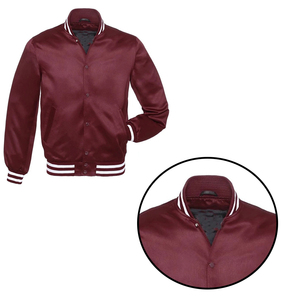 Chaqueta Varsity de Invierno para Hombre - Cierre de Cremallera, Tejido de Punto, Ribete de Piel de Visón, Transpirable y Bordada, Pedido al por Mayor OEM - Product Image 5